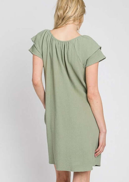 At the Park Washed Cotton Dress Made in USA