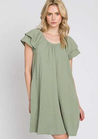 At the Park Washed Cotton Dress Made in USA