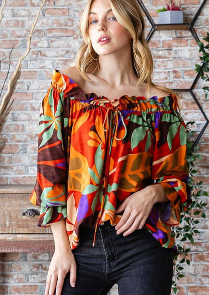 Fall in Paradise Versatile Top