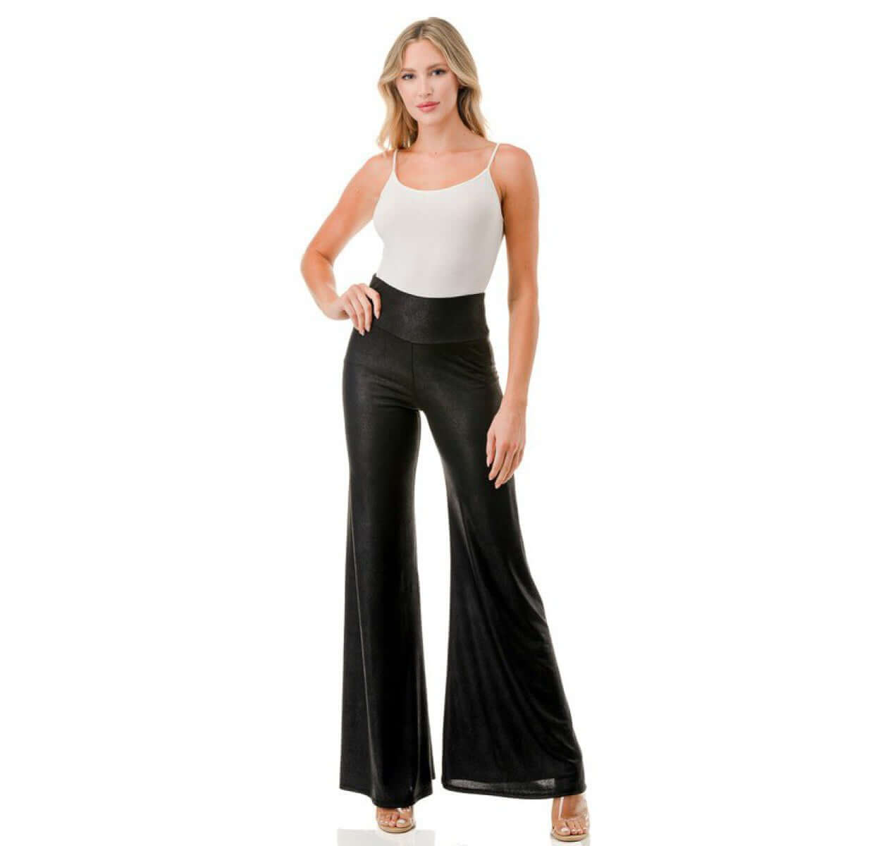 Faux Leather Flares Made in USA