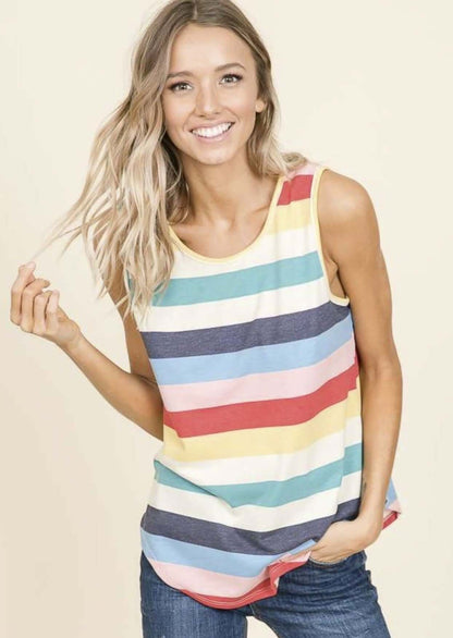 A Retro Vibe Summer Tank Top Made in USA
