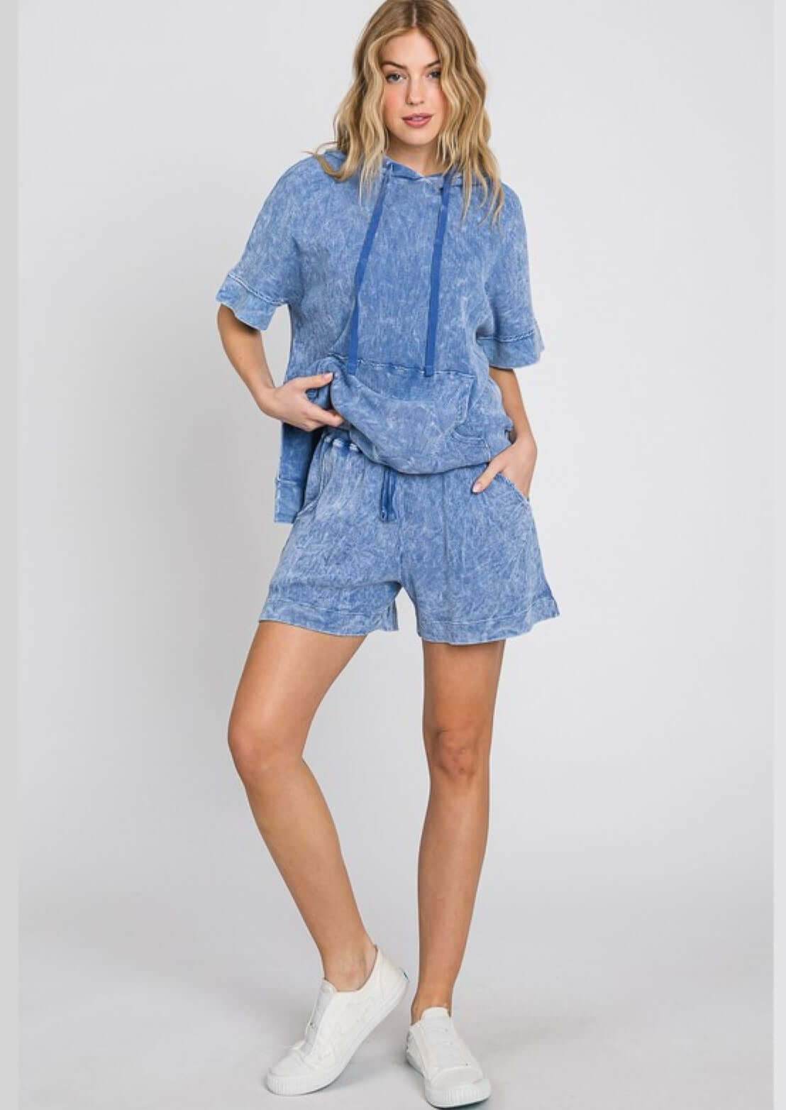 All Day Mineral Washed Ribbed Thermal Shorts