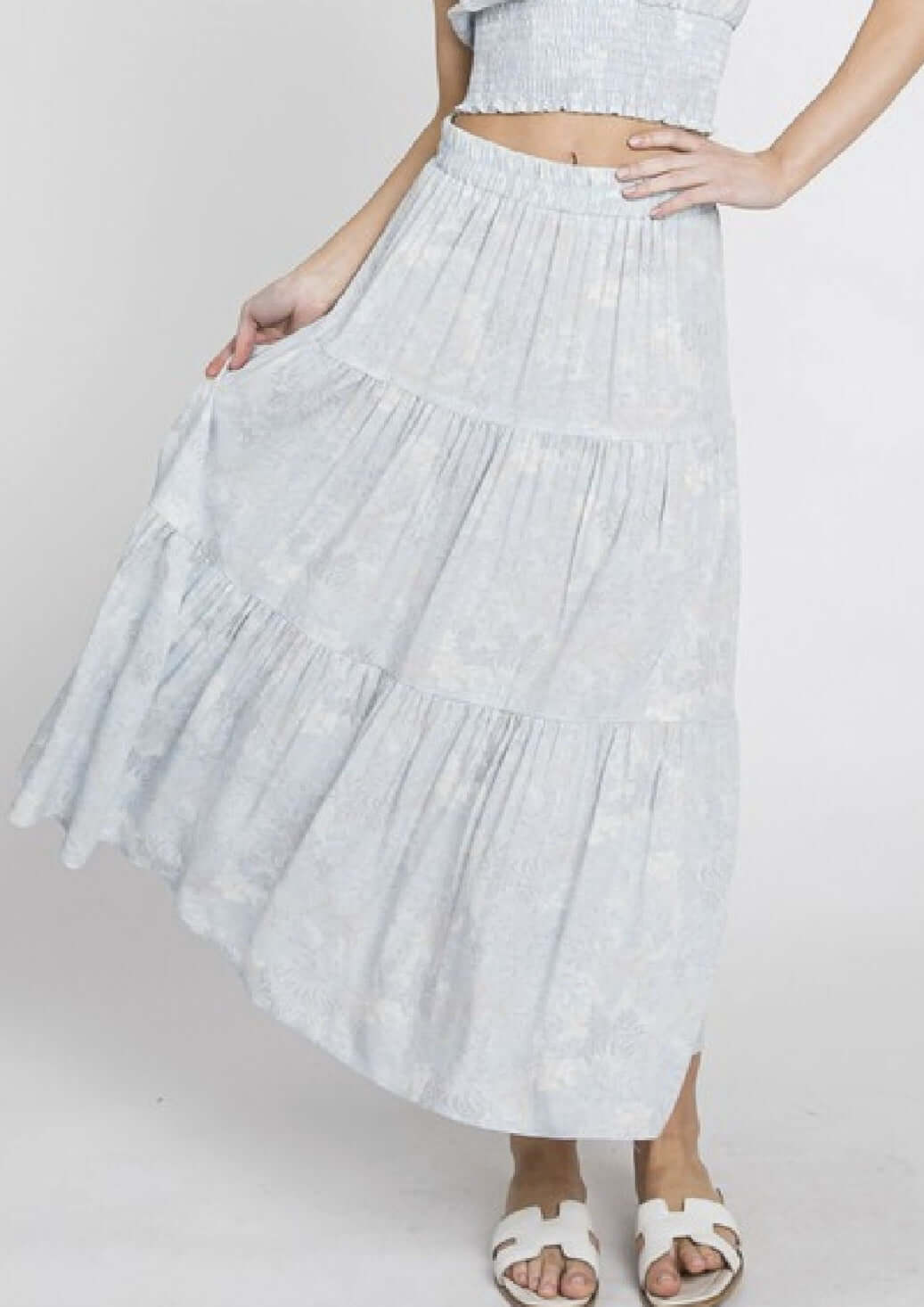 Delicate Beauty A-Line Maxi Skirt Made in USA