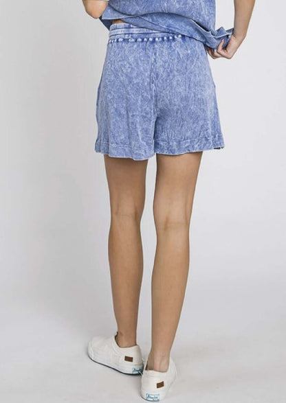 All Day Mineral Washed Ribbed Thermal Shorts