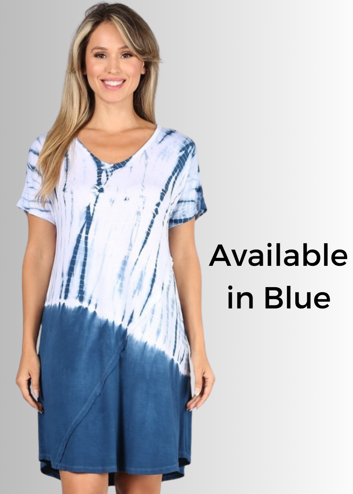 Casually Cool Tie Dye Dress in Grey