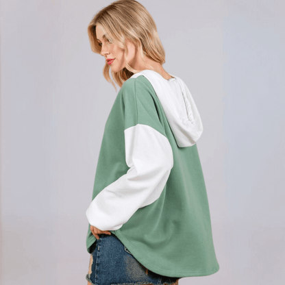 Color Block Hoodie Made in USA