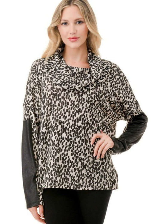 Stylish Cowl Neck Top Made in USA