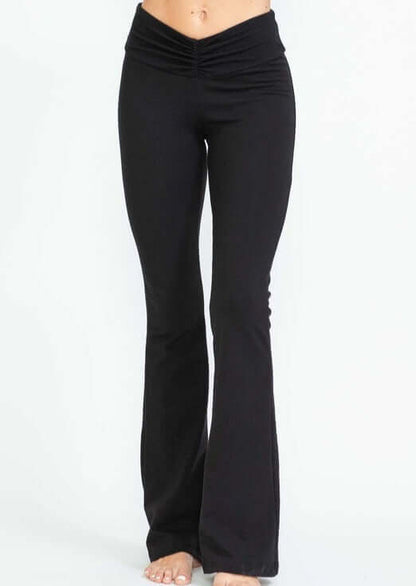 V-Waist Slimming Bootcut Pants Made in USA
