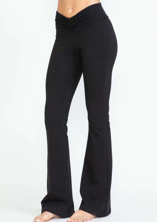 V-Waist Slimming Bootcut Pants Made in USA