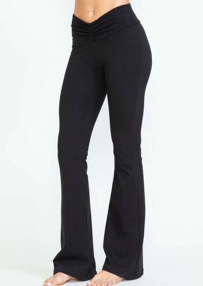 V-Waist Slimming Bootcut Pants Made in USA