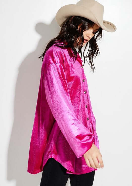 Fuchsia Glam Shacket