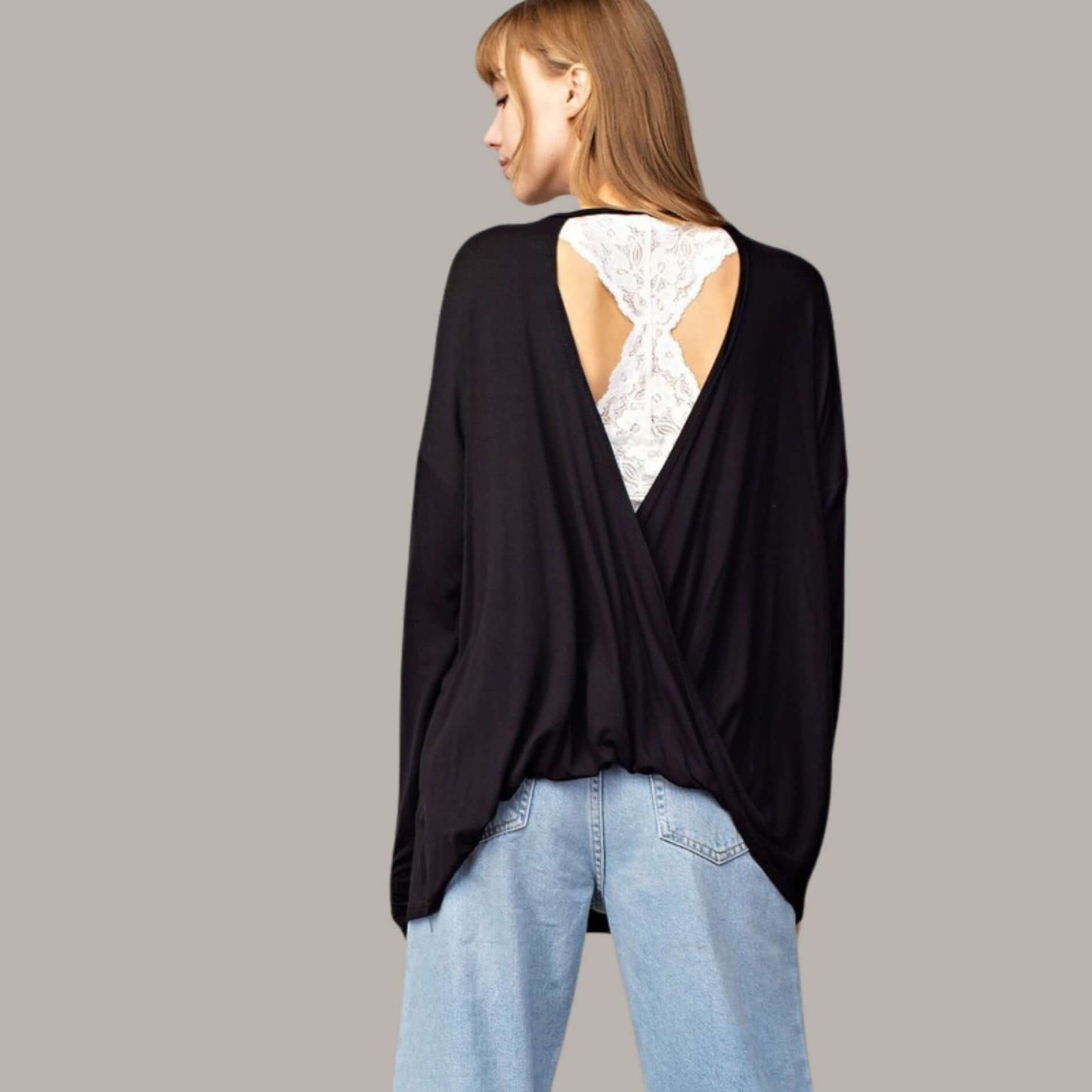 Bamboo Back Drop Top Made in USA