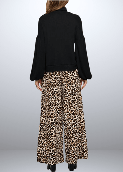 Gloria Puff Sleeve Turtle Neck Sweater