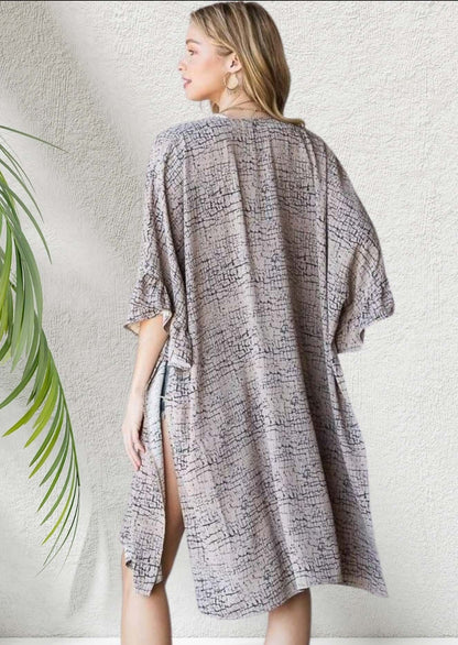 A Vacation Essential Kimono Cardigan Made in USA