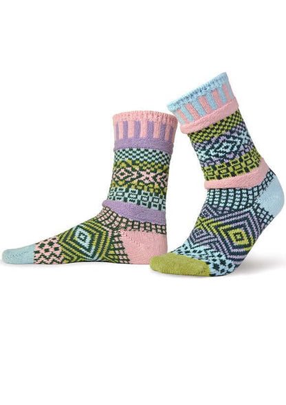 LILAC Knitted Crew Socks Made in USA