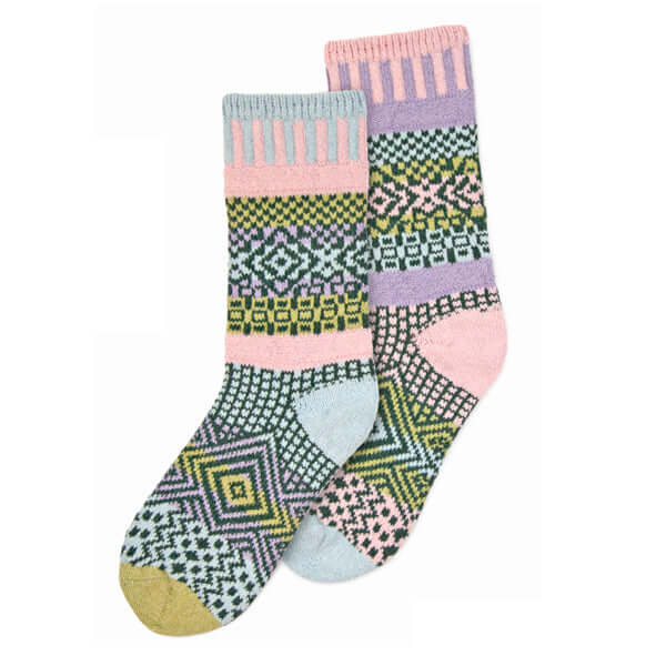 LILAC Knitted Crew Socks Made in USA