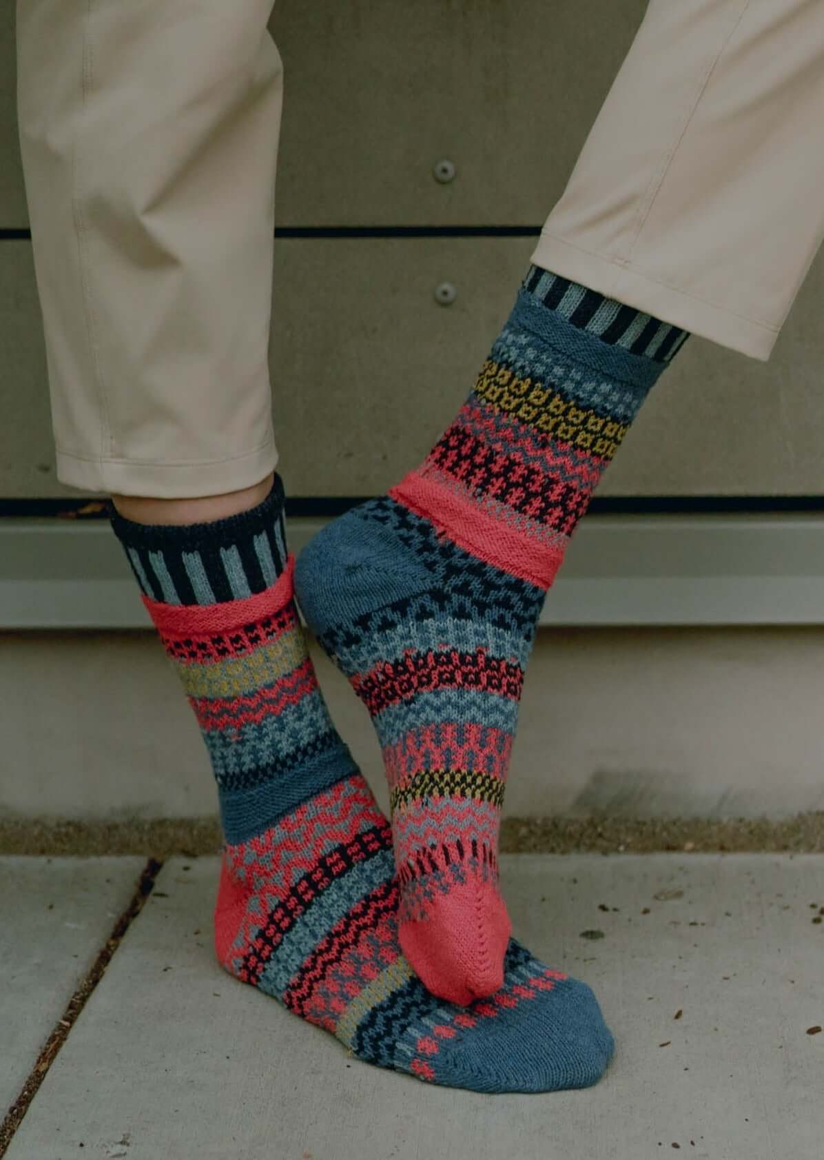 Masala Knitted Crew Socks Made in USA