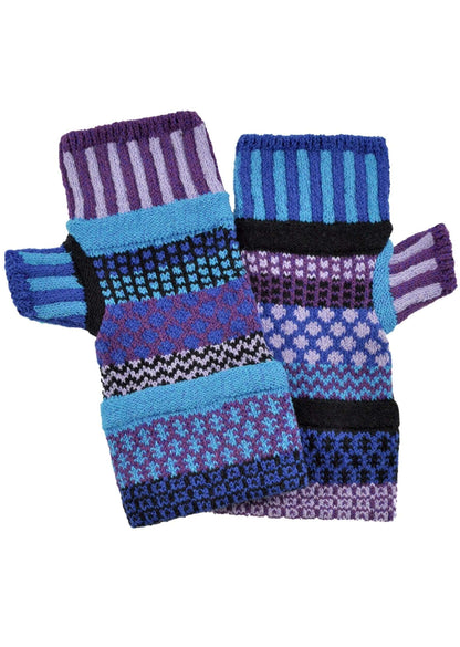 RASPBERRY Knitted Fingerless Gloves