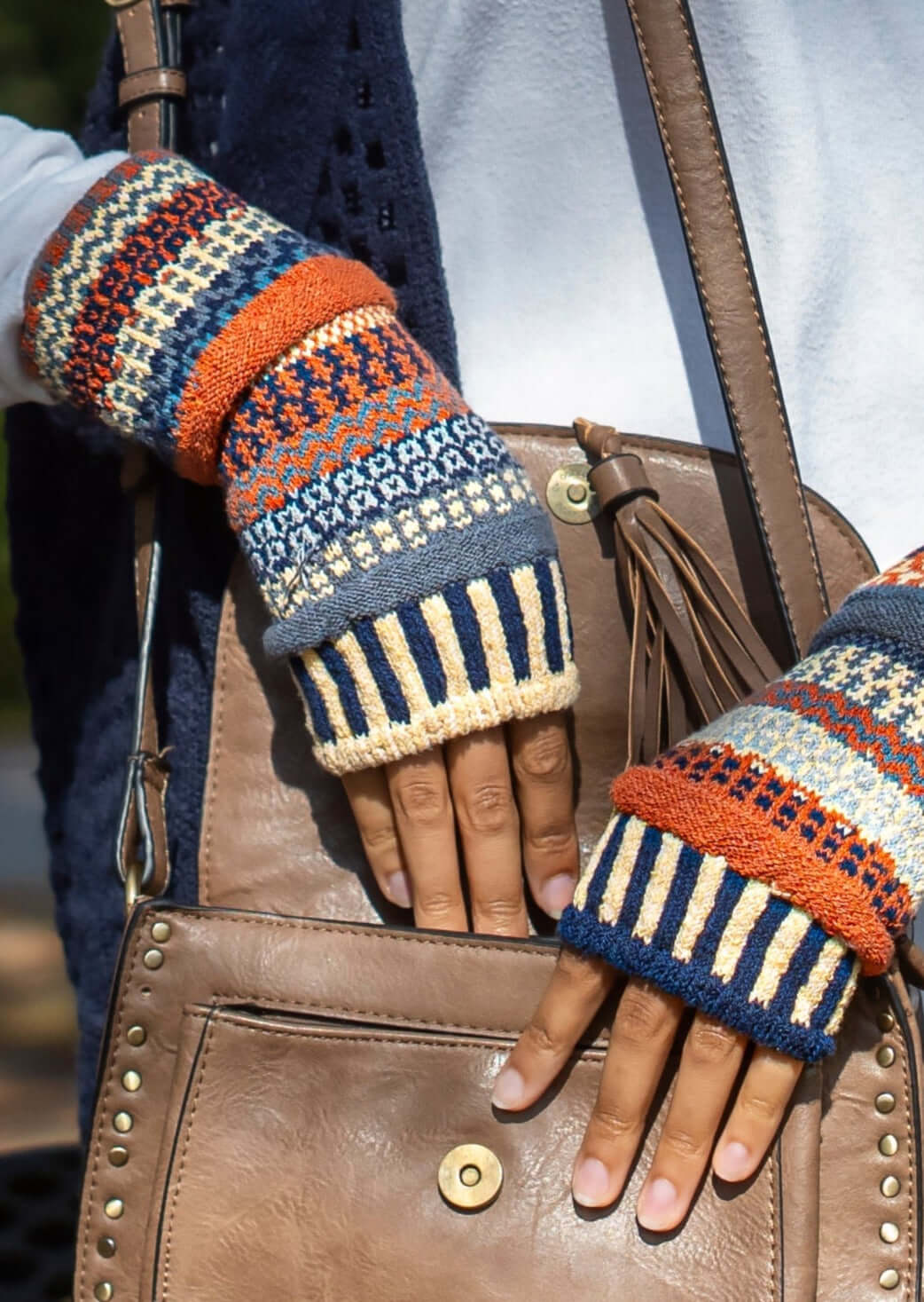 NUTMEG Knitted Fingerless Gloves