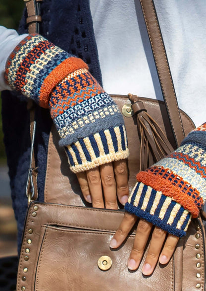 NUTMEG Knitted Fingerless Gloves