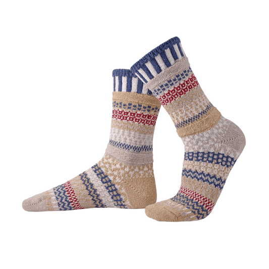 BATEAU MOUCHE Knitted Crew Socks Made in USA by Solmate