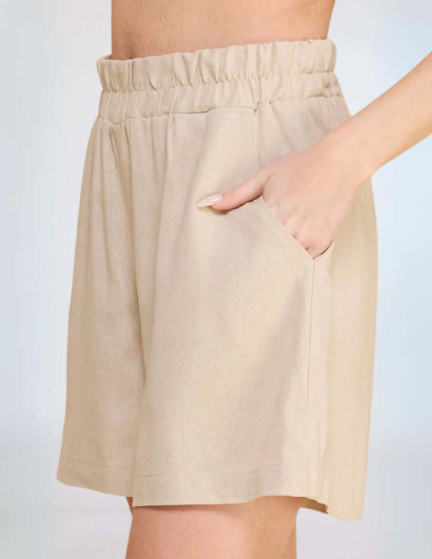 Amari Linen Blend Walking Shorts