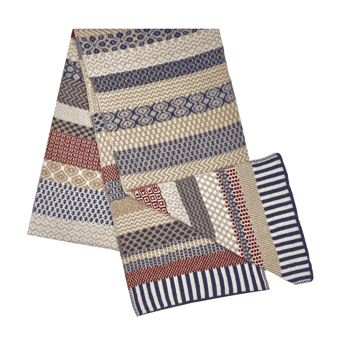 BATEAU MOUCHE Knitted Scarf Made in USA Solmate