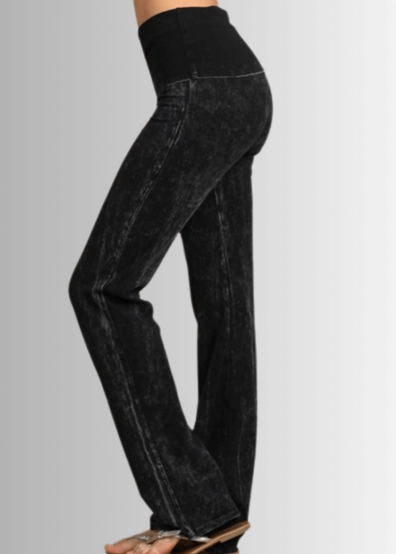 Bootcut Flare Mineral Washed Jeggings Made in USA