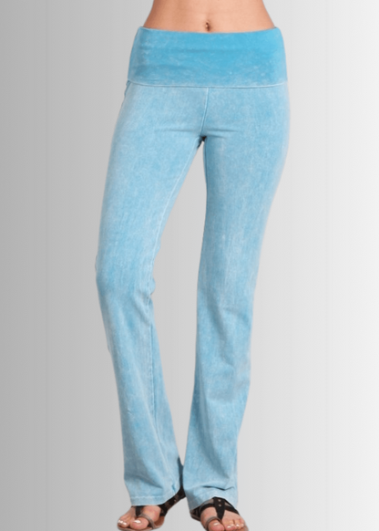 Bootcut Flare Mineral Washed Jeggings Made in USA