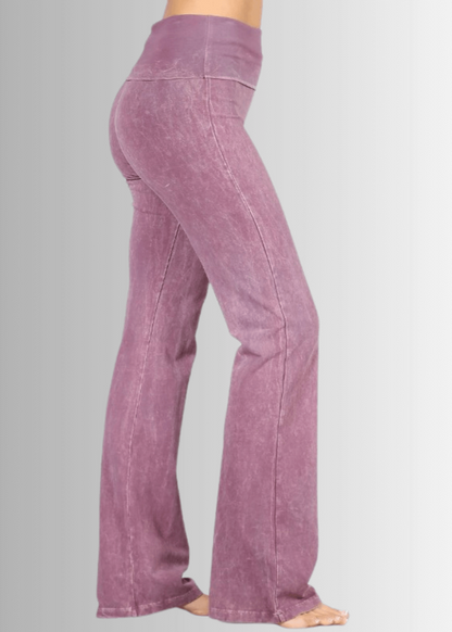 Bootcut Flare Mineral Washed Jeggings Made in USA