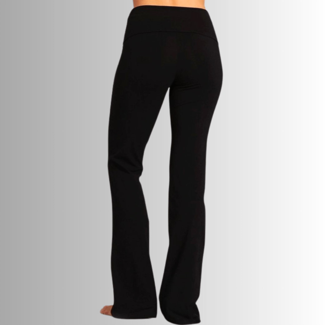 Black Bootcut Yoga Lounge Pants Made in USA