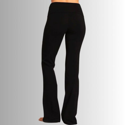 Black Bootcut Yoga Lounge Pants Made in USA