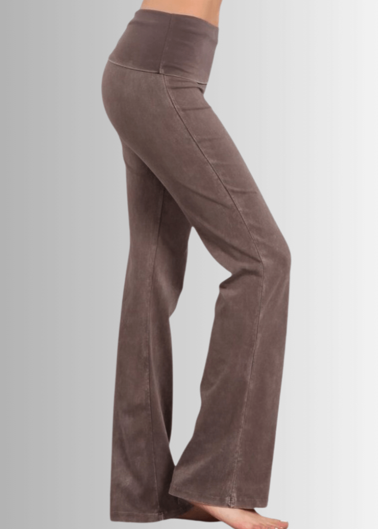 Bootcut Flare Mineral Washed Jeggings Made in USA