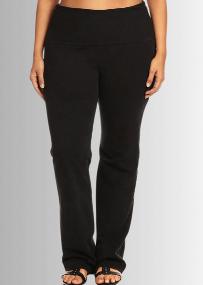 Bootcut Mineral Washed Jeggings in Plus Size