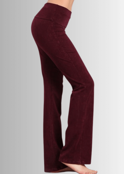 Bootcut Flare Mineral Washed Jeggings Made in USA