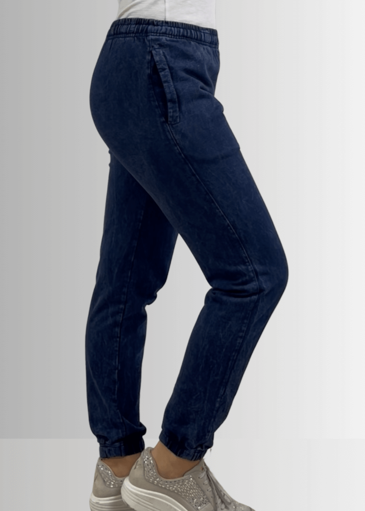 All Day French Terry Pocket Joggers Dark Denim