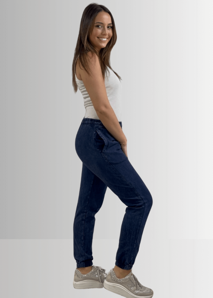 All Day French Terry Pocket Joggers in Mauve