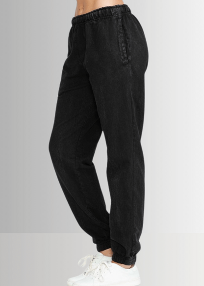 All Day French Terry Pocket Joggers in Black