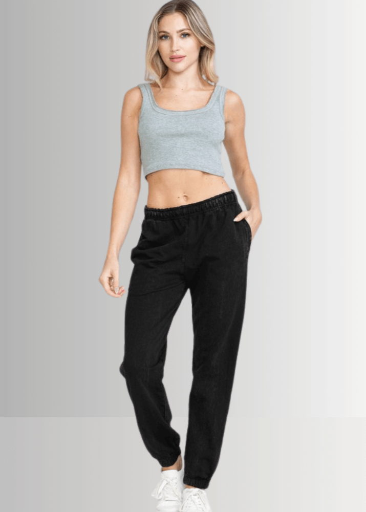 All Day French Terry Pocket Joggers in Mauve