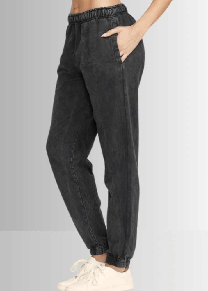 All Day French Terry Pocket Joggers in Black