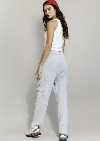 Bucket List Patch Pocket Baggy Pants