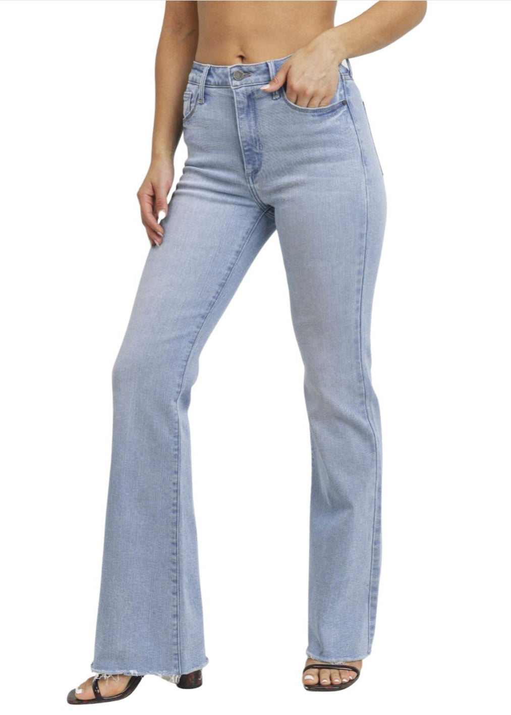 The Fall Flare Denim Jeans Made in USA