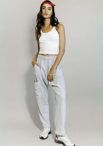 Bucket List Patch Pocket Baggy Pants