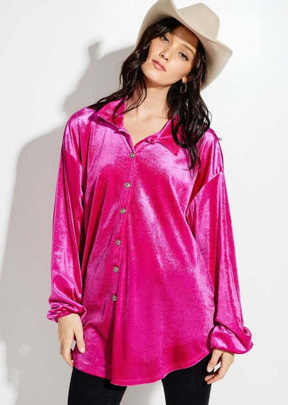 Fuchsia Glam Shacket
