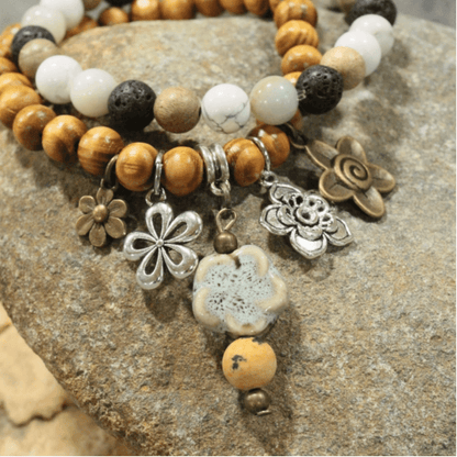 Three Blooms Stretch Bracelets