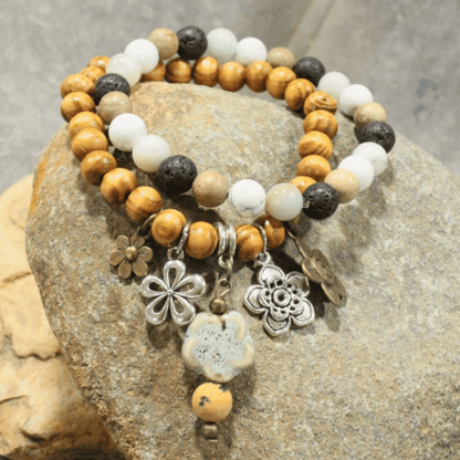 Three Blooms Stretch Bracelets