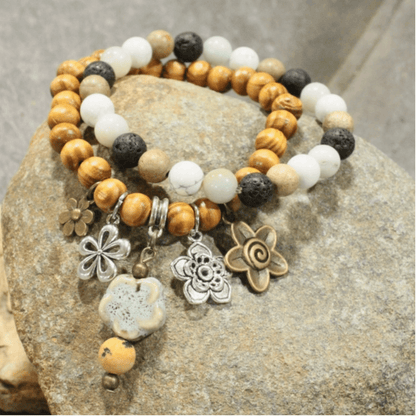 Three Blooms Stretch Bracelets