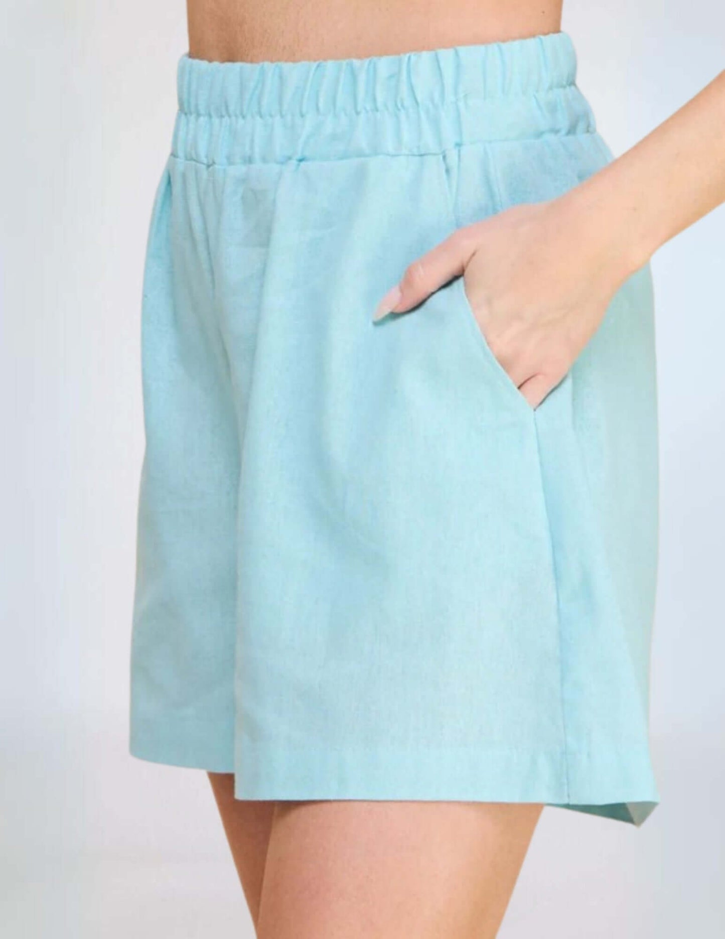 Amari Linen Blend Walking Shorts