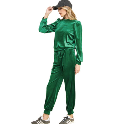 Glam Velour Track Suit
