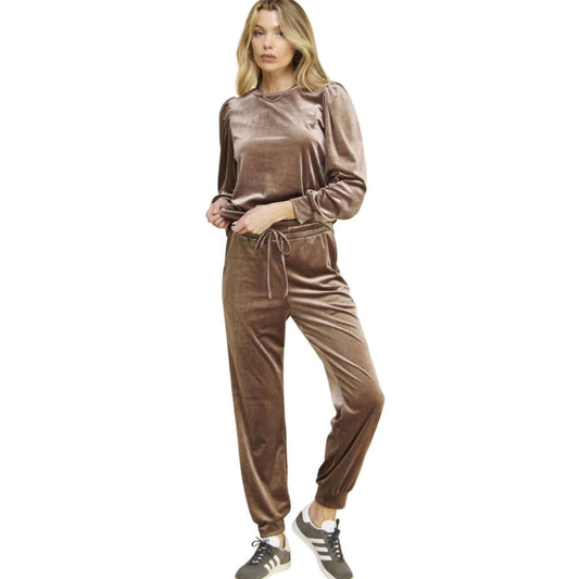 Glam Velour Track Suit
